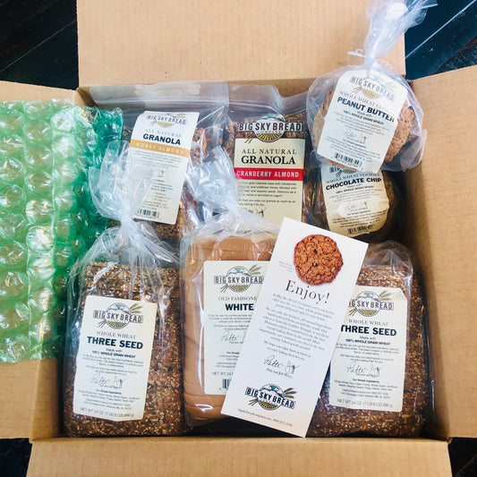 During this time of uncertainty, Big Sky Bread is here for you. Avoid grocery store lines and bare shelves when you stay home and shop from our online bakery.