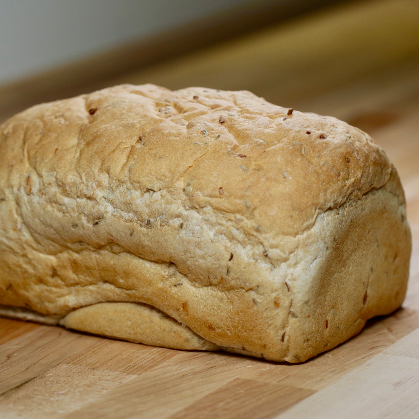Big Sky Bread Company Sauerkraut Sourdough Rye Bread. Screaming for some lean corned beef! This loaf has so much flavor... it's loaded with onions, caraway seeds, and sauerkraut.