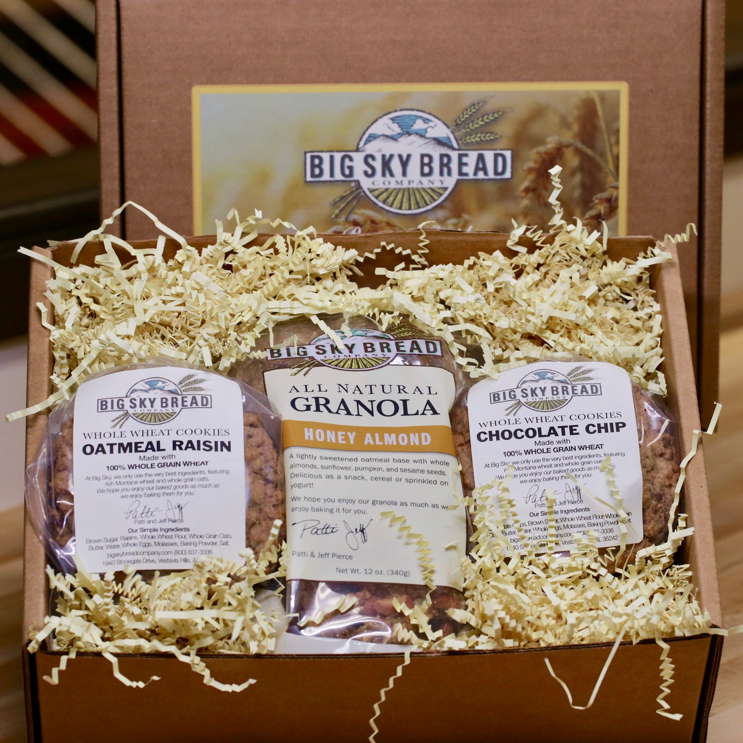 Big Sky Bread Company Gift Boxes... A perfect way to brighten someones day or to let them know you're thinking of them.