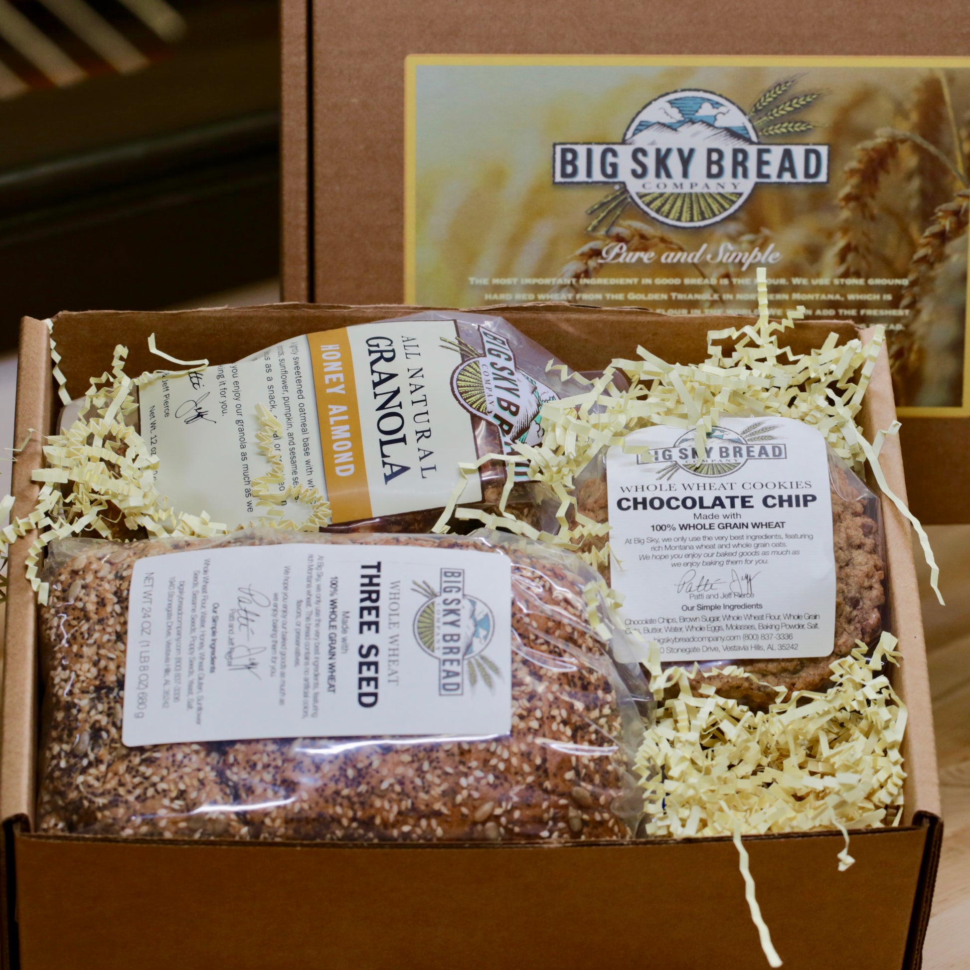 Big Sky Bread Company Gift Boxes... A perfect way to brighten someones day or to let them know you're thinking of them.