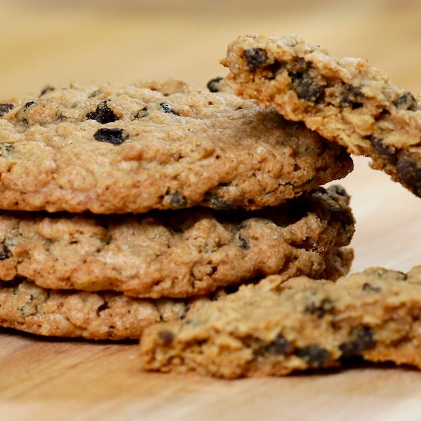 Soon to be world famous! Our whole wheat cookies are made with the best ingredients available, whole grain oats, Montana wheat flour, pure cream butter, molasses, and loaded with SunMaid California Raisins. Big Sky Bread Company Whole Wheat Cookies